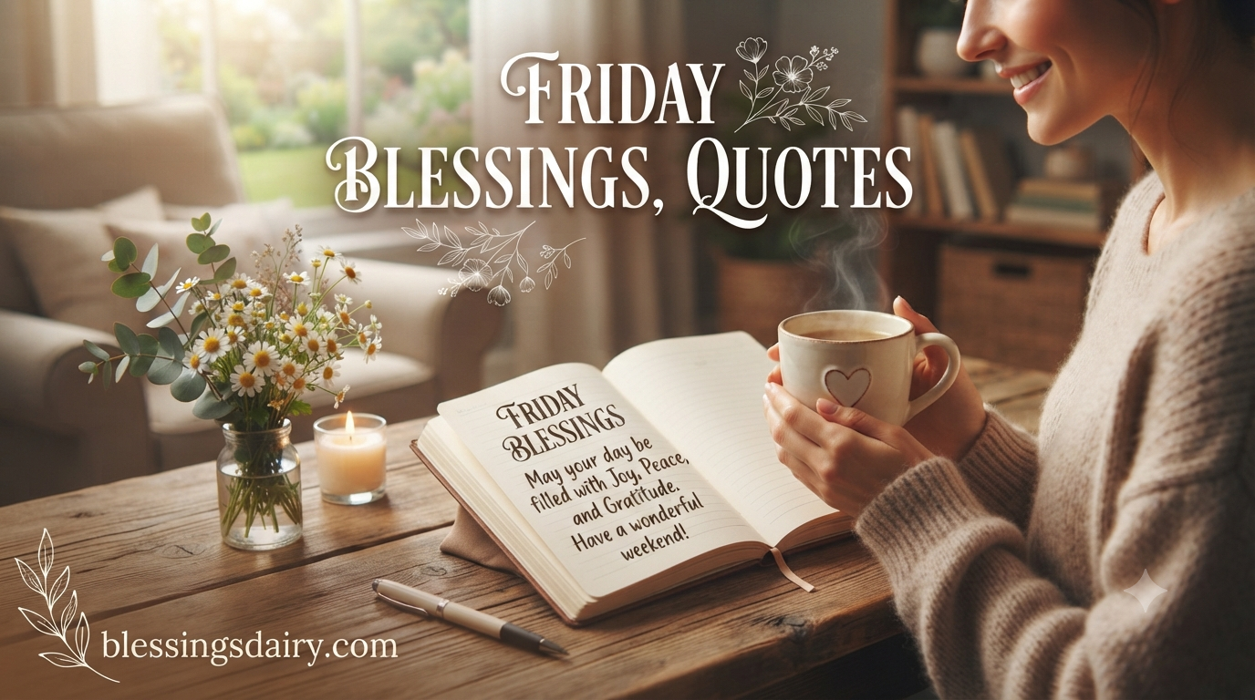 Beautiful Friday blessings quotes prayers and wishes for a peaceful weekend
