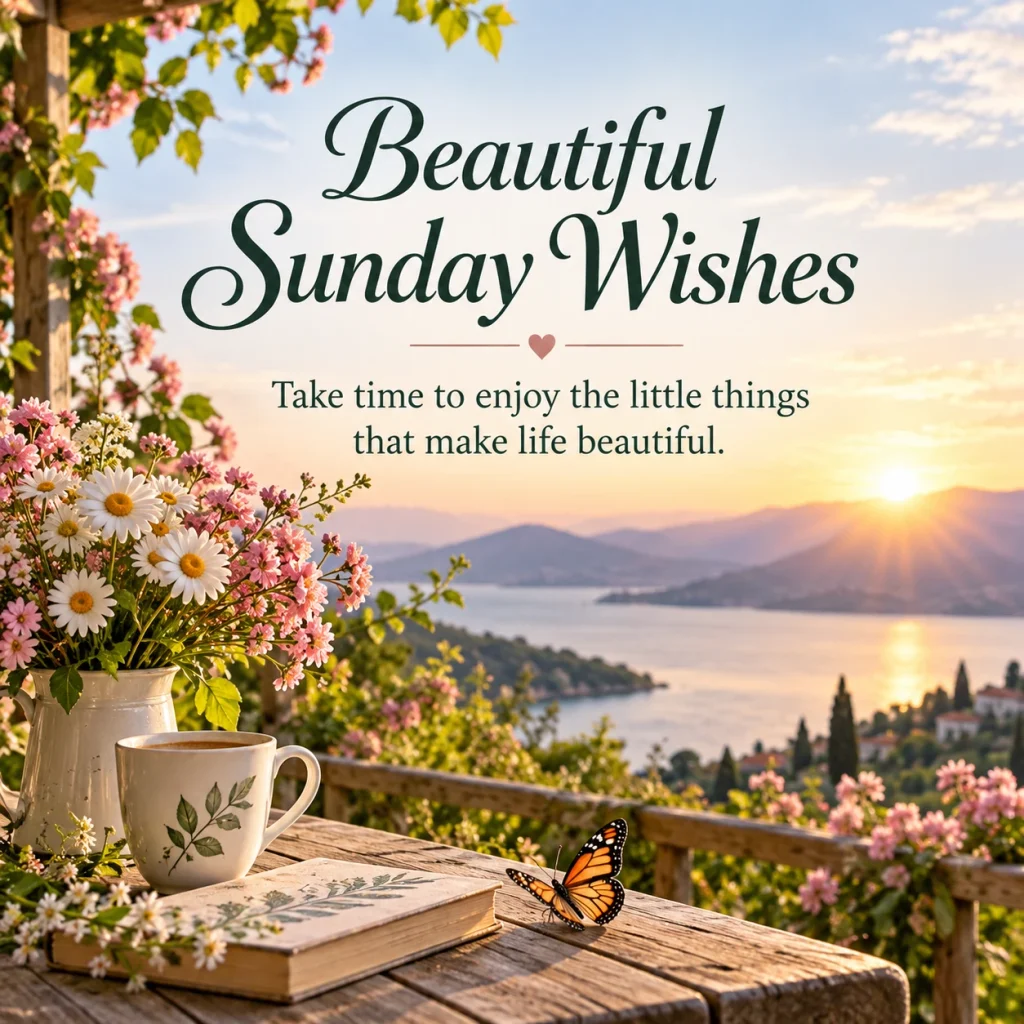 Beautiful Sunday coffee and flowers image