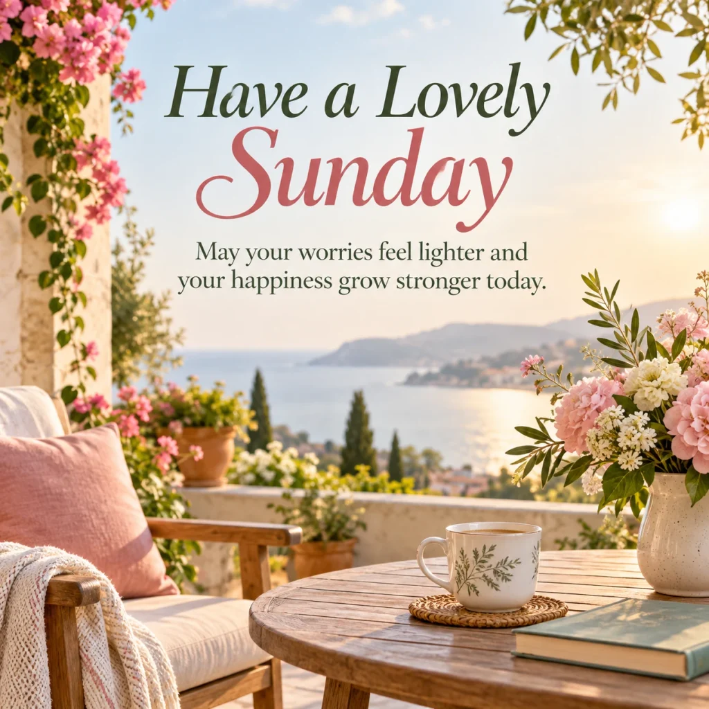 Blessed Sunday morning scenery image