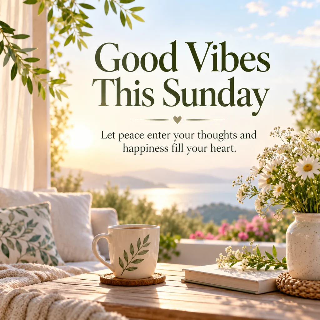 Blessed Happy Sunday garden image