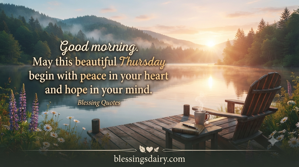 Beautiful Thursday morning blessings for a peaceful and blessed day