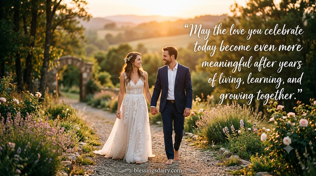 Beautiful wedding blessings and wishes for a lifetime of love