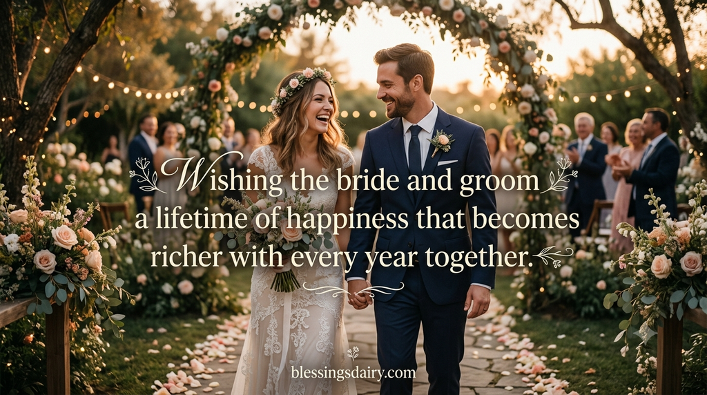 Beautiful wedding blessings and wishes for a lifetime of love