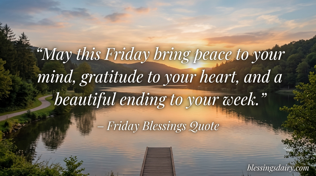 Best Friday blessing quotes for gratitude peace and joy