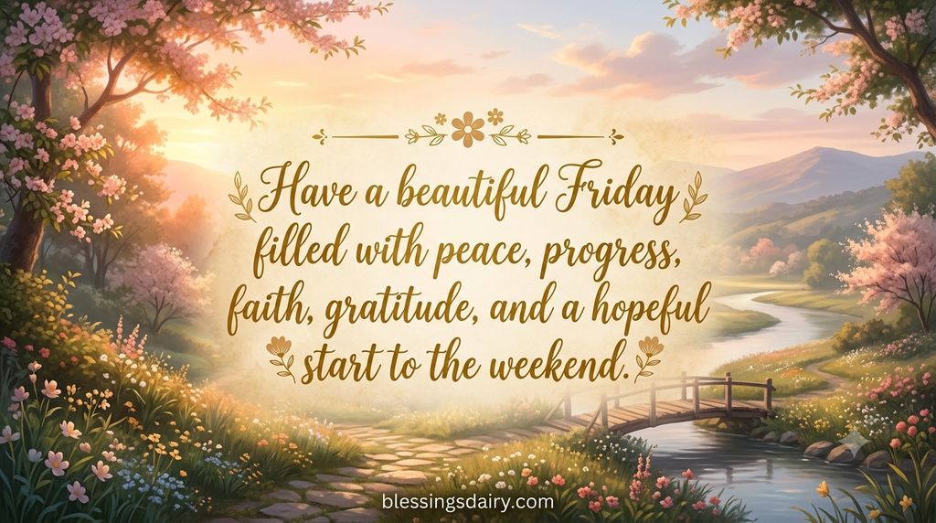 Best Friday blessing quotes for gratitude peace and joy