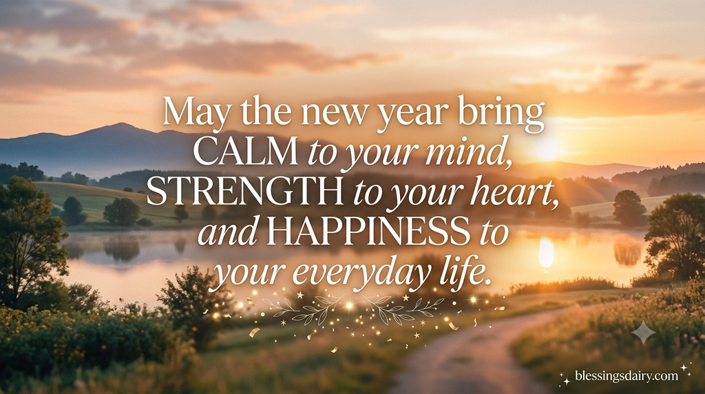 Best New Year blessing quotes for peace happiness and a blessed year ahead
