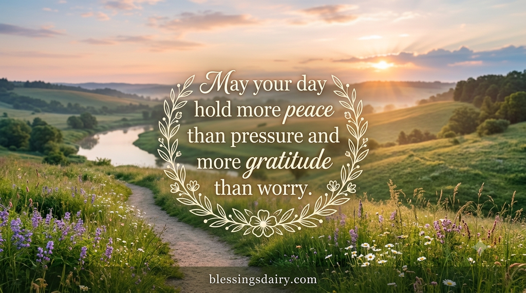 Meaningful positive blessings for encouragement, gratitude and everyday hope.