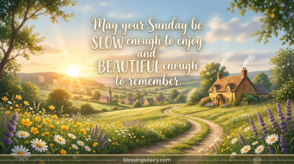 The Most Beautiful Sunday blessing quotes for peace and happiness