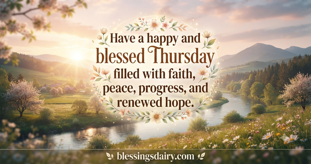 Best Thursday blessing quotes for gratitude peace and encouragement