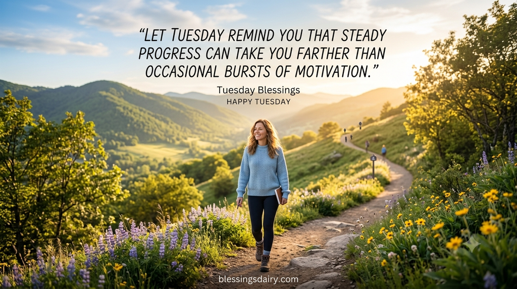 Best Tuesday blessing quotes for positivity and progress