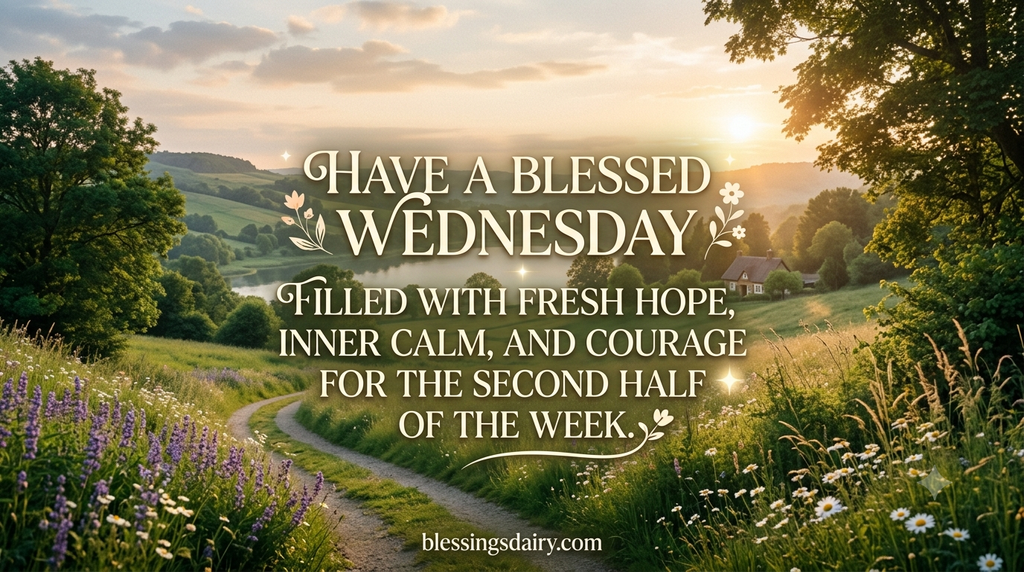 Best Wednesday blessing quotes for peace and strength