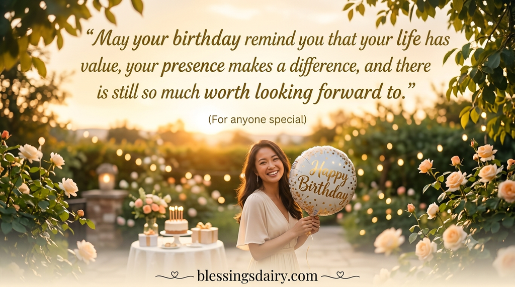 Birthday blessings for friends family loved ones and yourself
