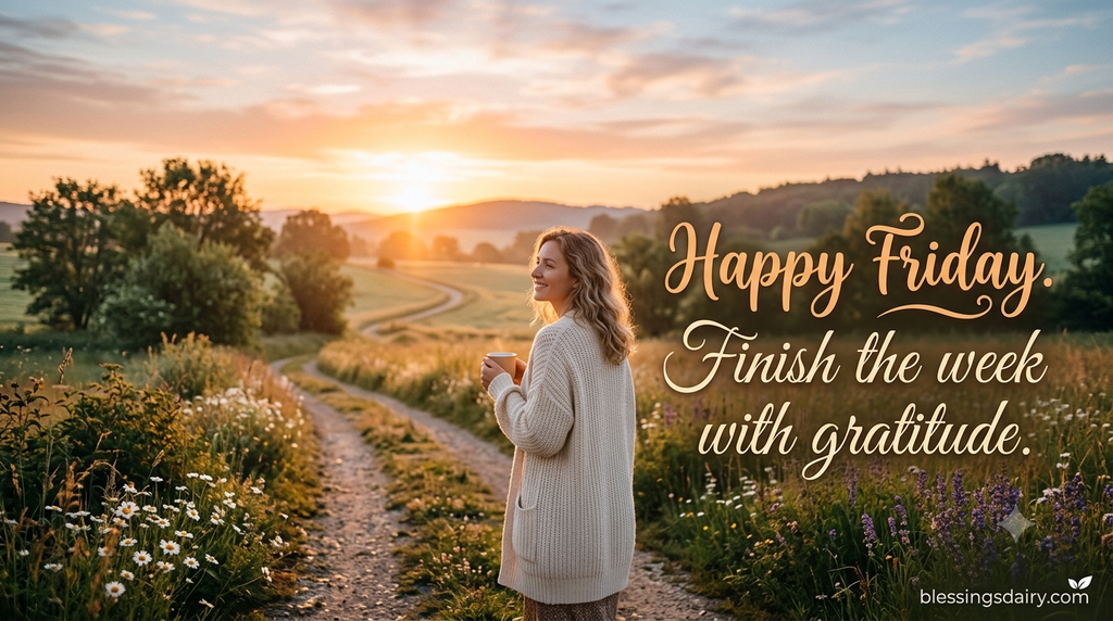Bright Friday blessing images and quotes to share