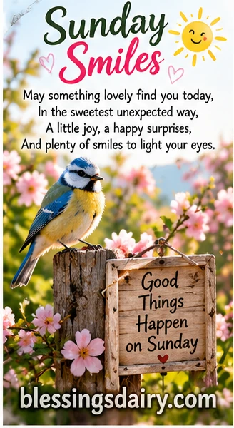 Happy Sunday flowers image