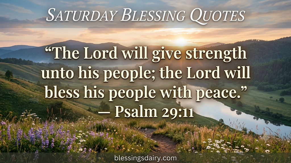 Faith-filled Saturday prayers Bible verses and blessings