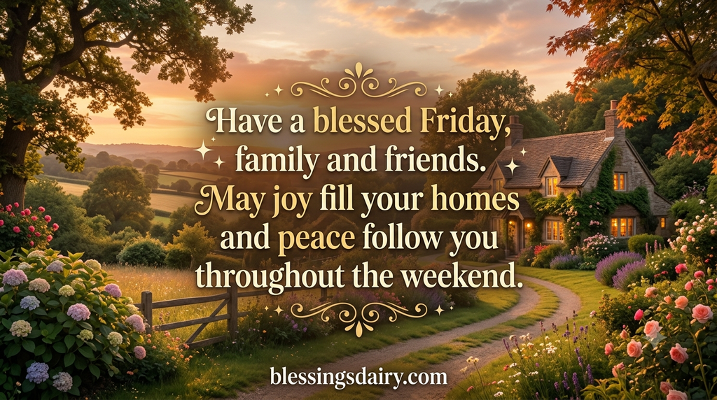 Heartfelt Friday blessings for family and friends