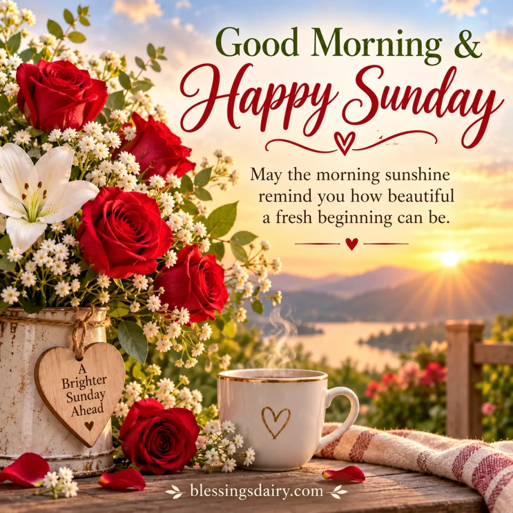 Good morning beautiful Sunday blessing image