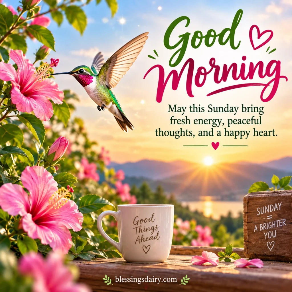 Good morning Happy Sunday wishes for a beautiful day