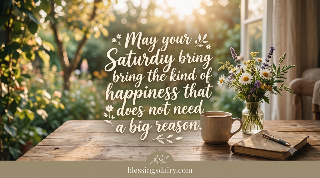 Happy joyful Saturday blessings for a wonderful weekend