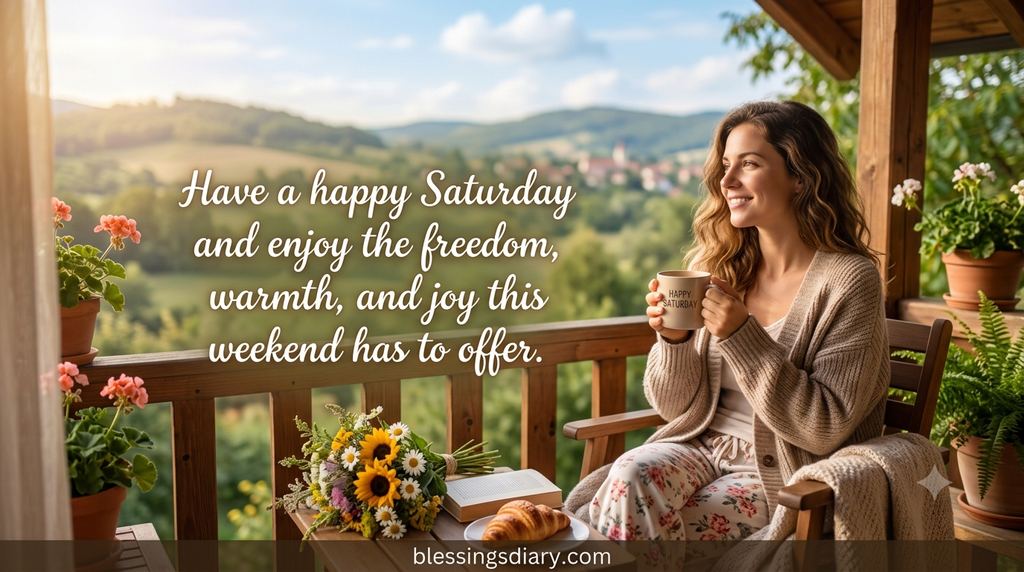 Happy joyful Saturday blessings for a wonderful weekend