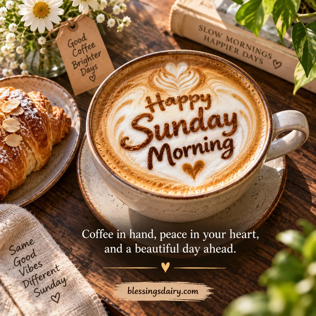 Beautiful Happy Sunday morning wishes and greetings