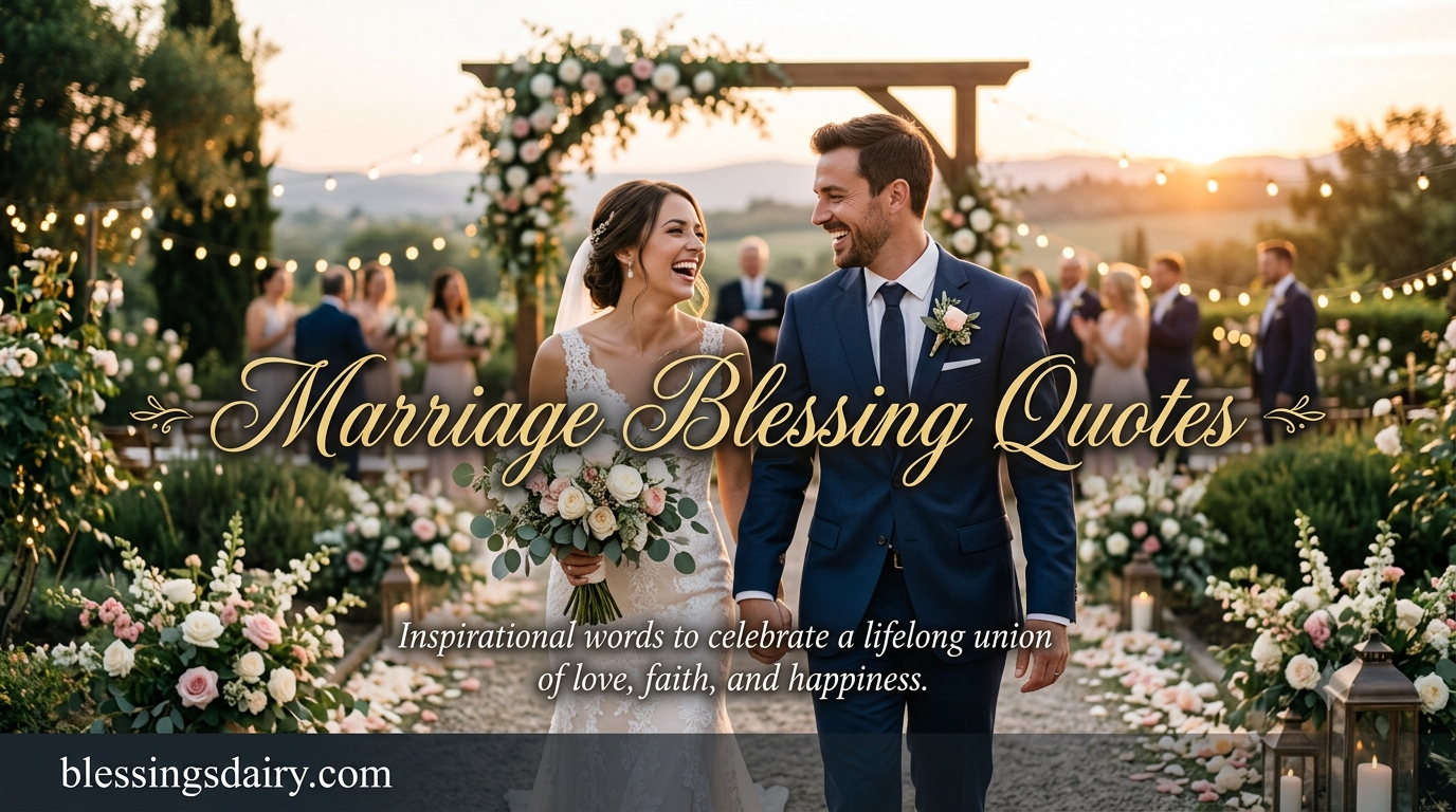 Heartfelt marriage blessings wishes and prayers for a lifetime of love