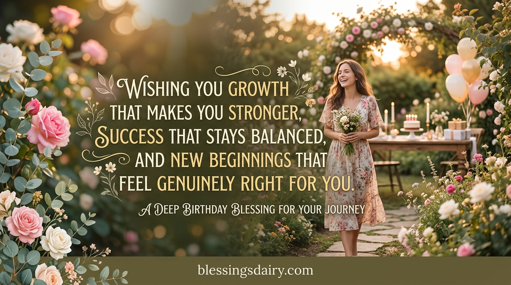 Inspirational birthday blessings for dreams growth success and new beginnings