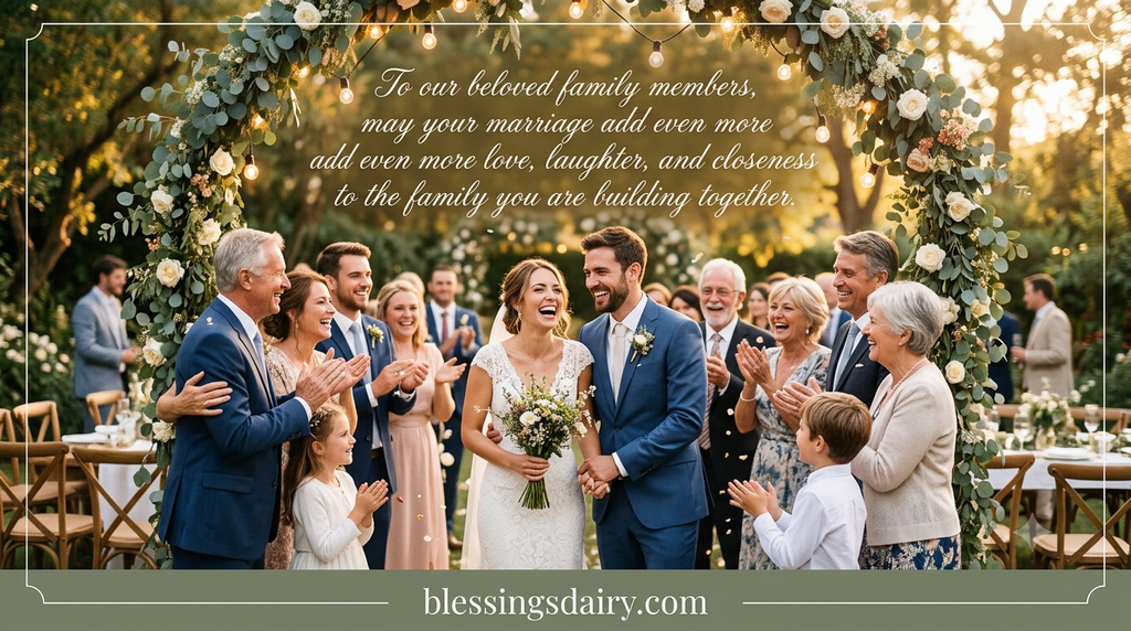 Heartfelt marriage blessings for family friends and loved ones