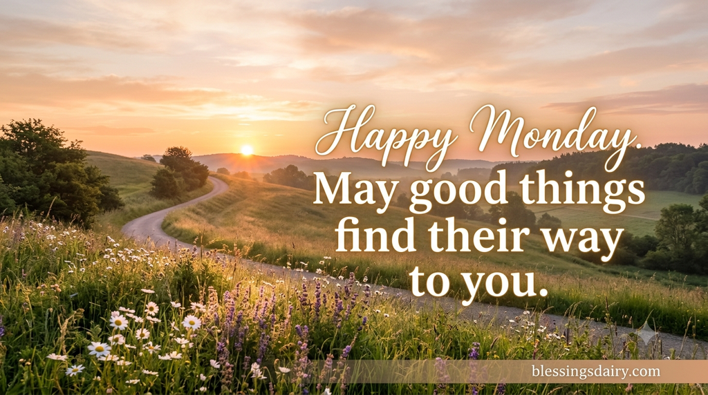 Positive Monday blessing images and quotes to share