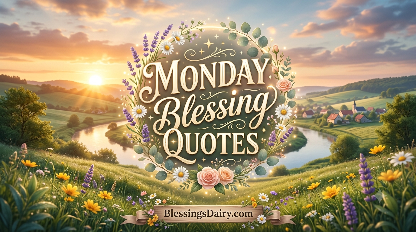 Positive Monday blessing quotes for a fresh start to the week