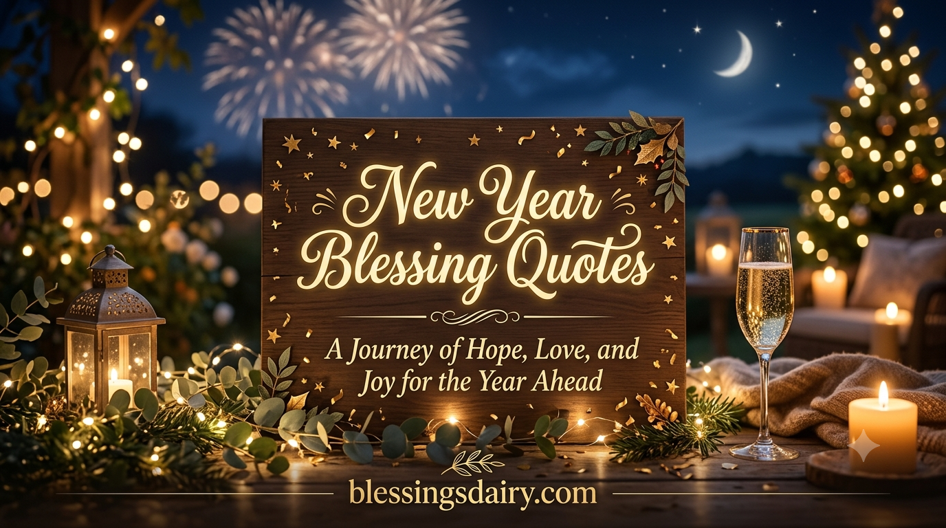 New Year blessing quotes prayers and wishes for success joy and a blessed year ahead