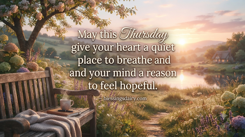 Peaceful Thursday blessings for reflection and renewed faith