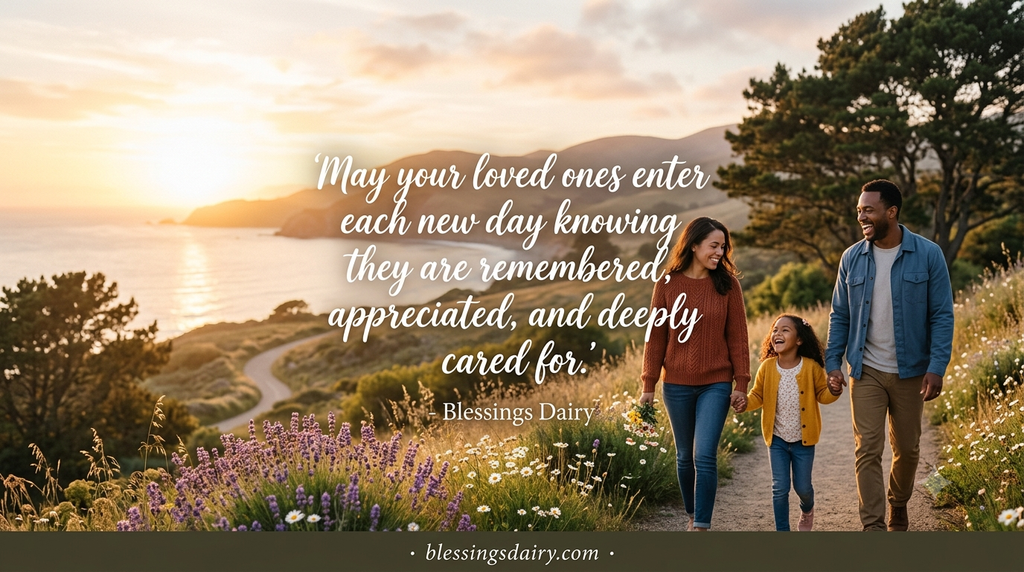 Positive blessings for family friends and loved ones