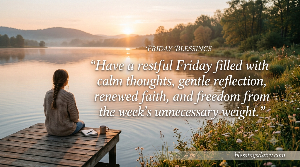 Restful Friday blessings for reflection and renewal