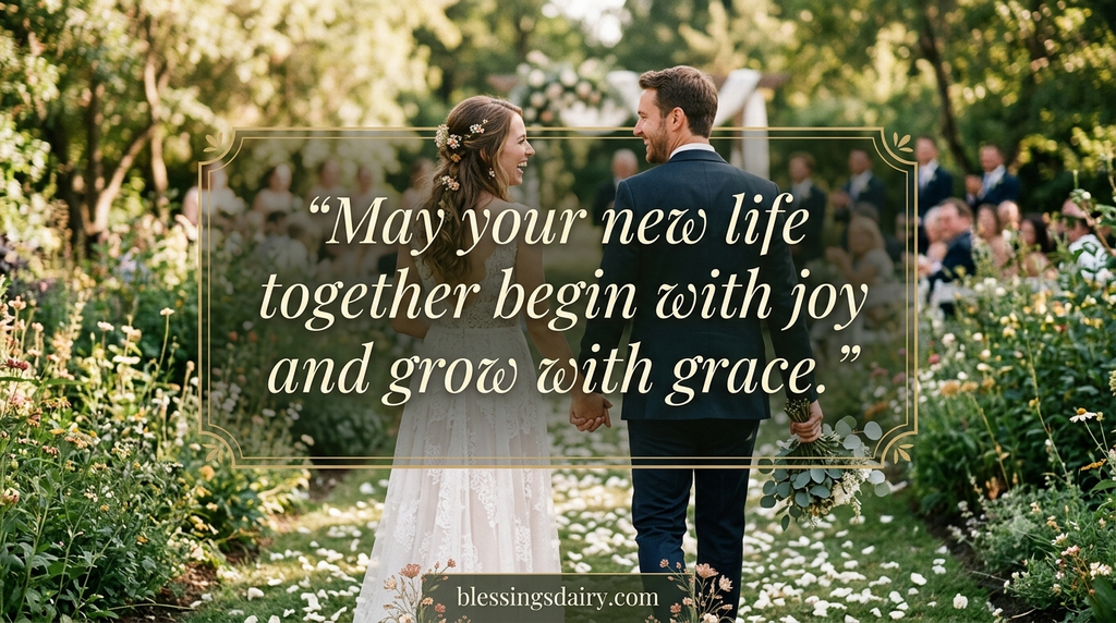 Short heartfelt marriage blessings for newlyweds