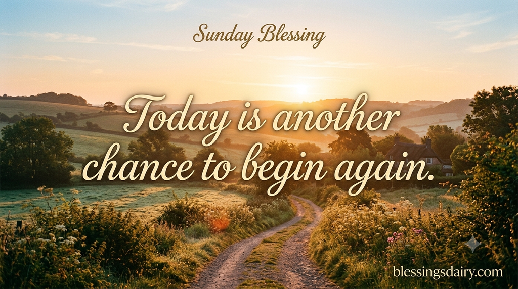 Short inspirational Sunday blessings for a positive day.
One that you can easily share