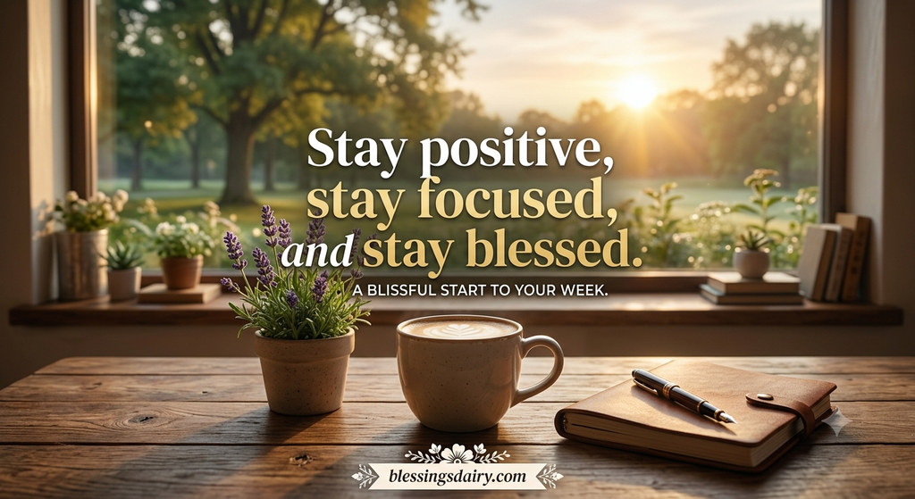 Short motivational Monday blessings for a fresh start

