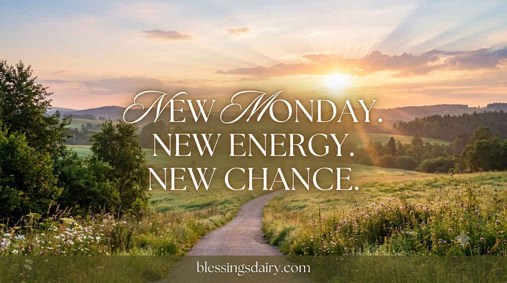Short motivational Monday blessings for a fresh start

