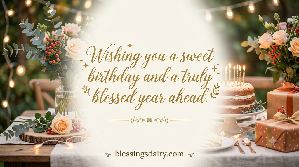 Short sweet heartfelt birthday blessings to share with someone special
