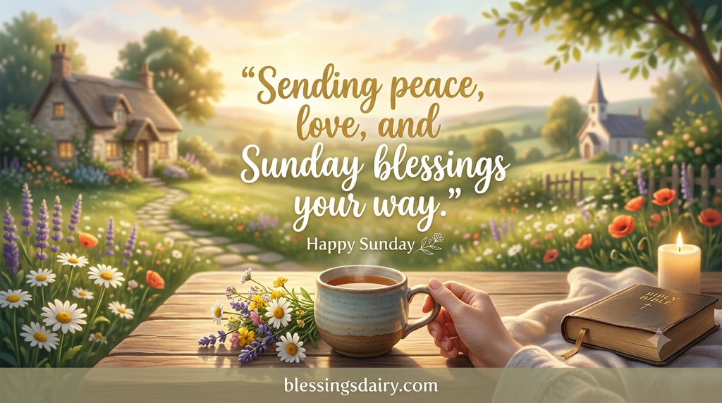 Sunday blessing images and quotes to share online