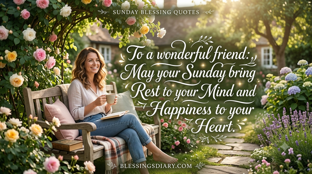 Heartfelt Sunday blessings for family and friends
