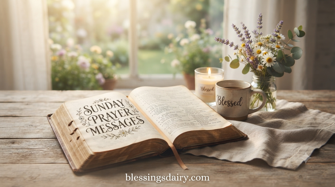 Sunday prayer messages for family friends and loved ones