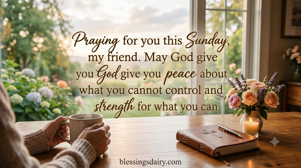 Sunday prayer messages for friends