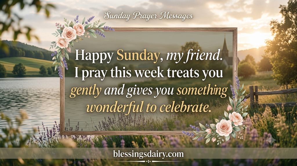 Sunday prayer messages for friends