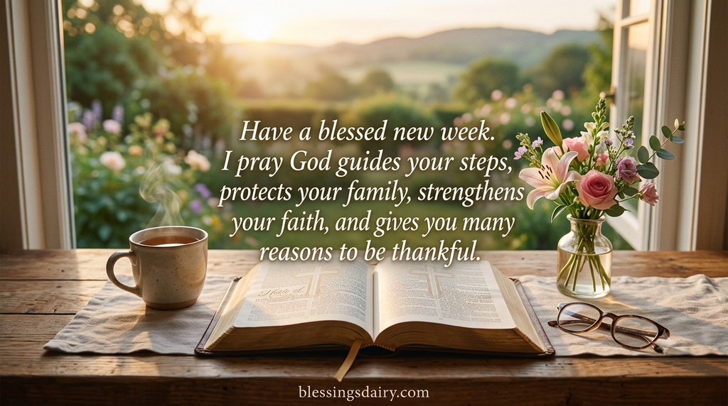 Sunday prayer messages for a blessed new week