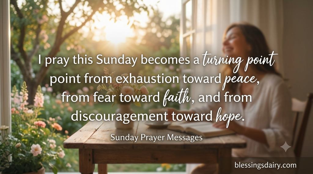 Sunday prayers for peace strength and protection