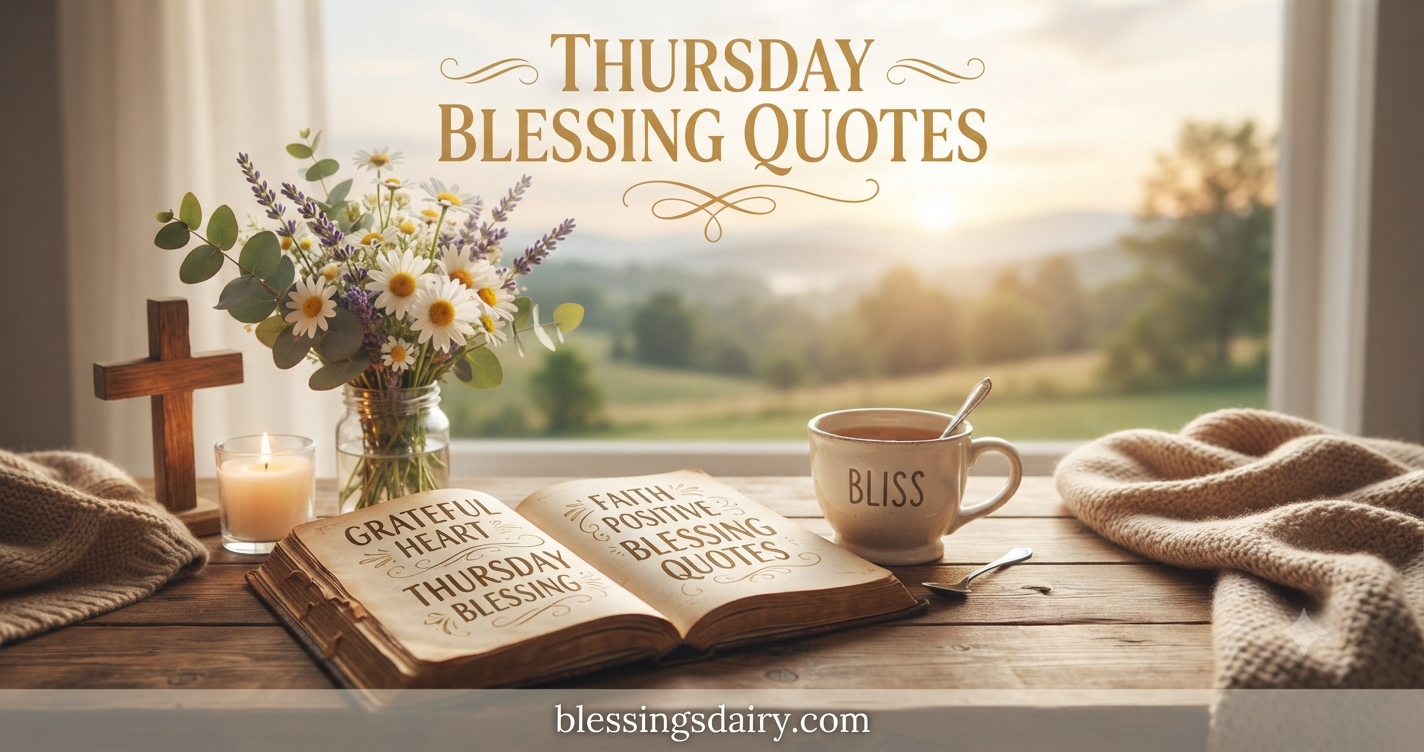 Thursday blessing quotes for gratitude peace and a strong finish