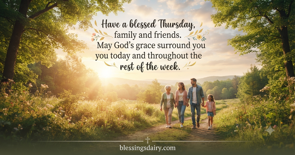 Heartfelt Thursday blessings for family and friends