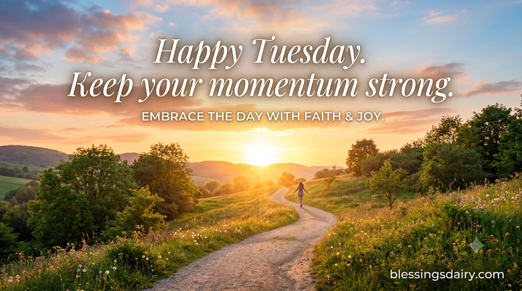  Positive Tuesday blessing images and quotes for sharing
