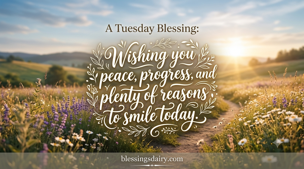  Positive Tuesday blessing images and quotes for sharing
